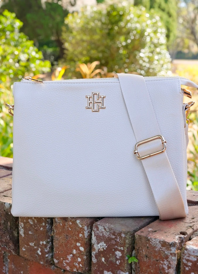 Ariana Crossbody in Cream by Caroline Hill