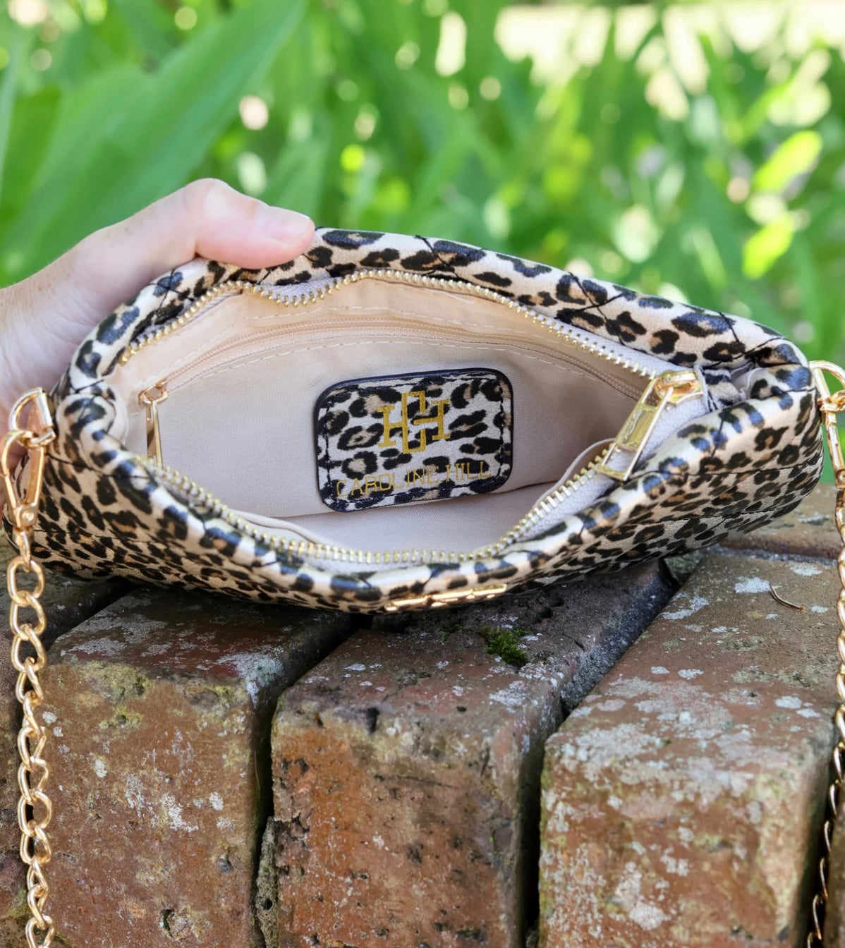 The Livi Crossbody Handbag in Spotted Leopard by Caroline Hill