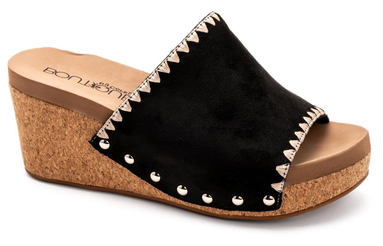 Stitch N Slide Faux Suede Wedge by Corkys