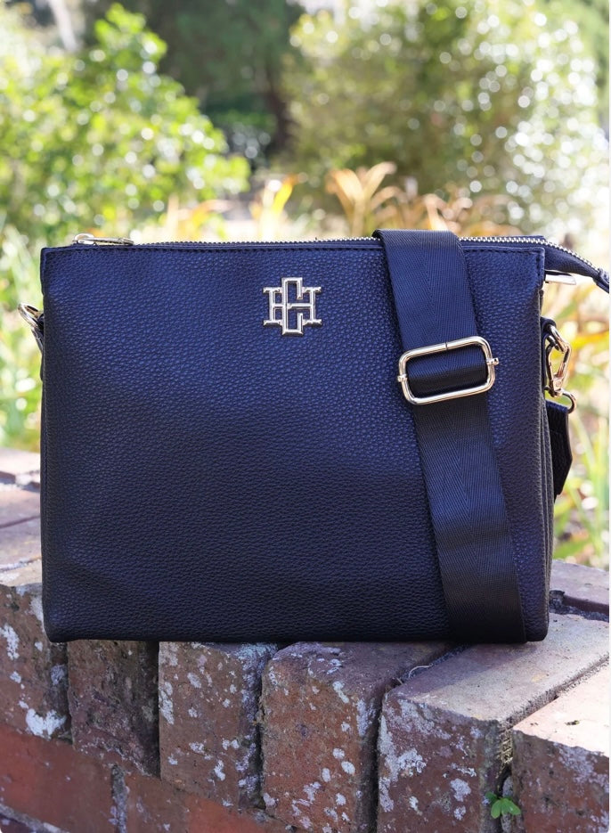 Ariana Crossbody in Black by Caroline Hill
