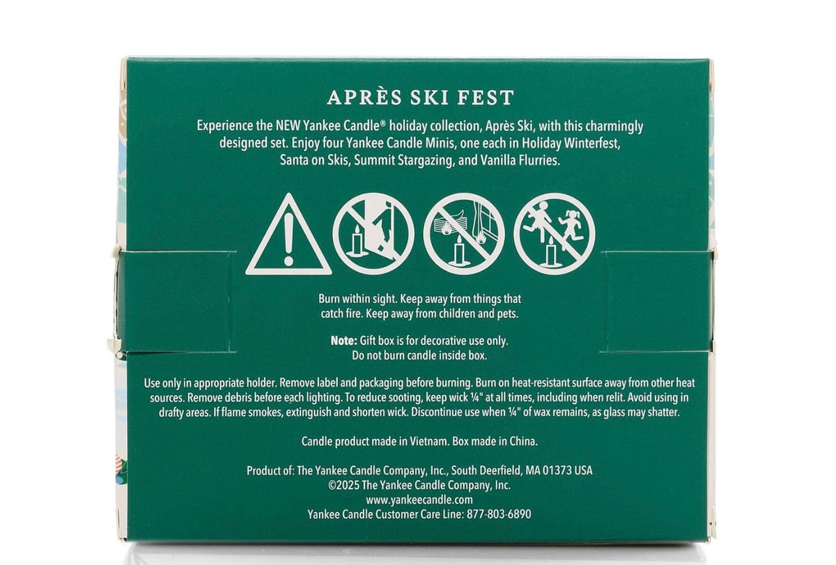 Apres Ski Fest Holiday Mini Candle Set by Yankee Candle