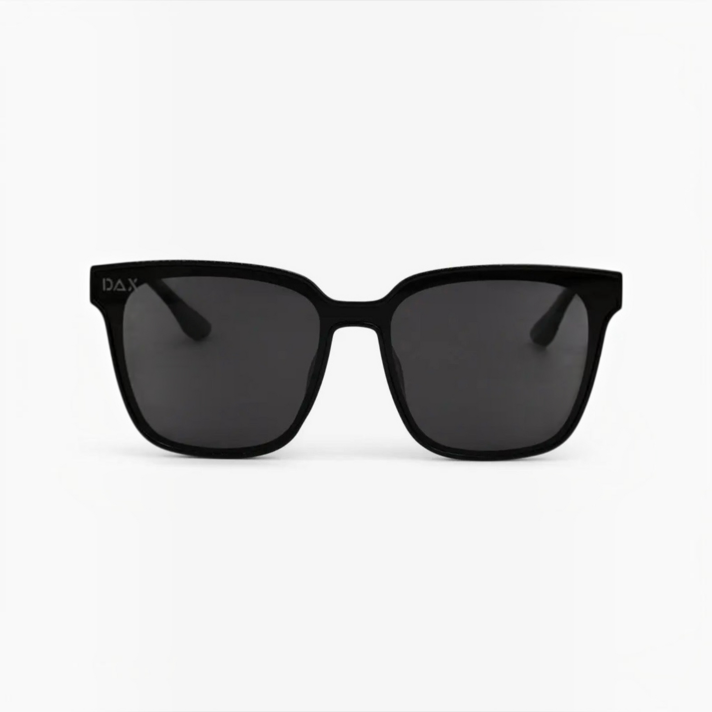 Cam Black Medium/ Large Square Polarized Sunglasses by Dax Eyewear