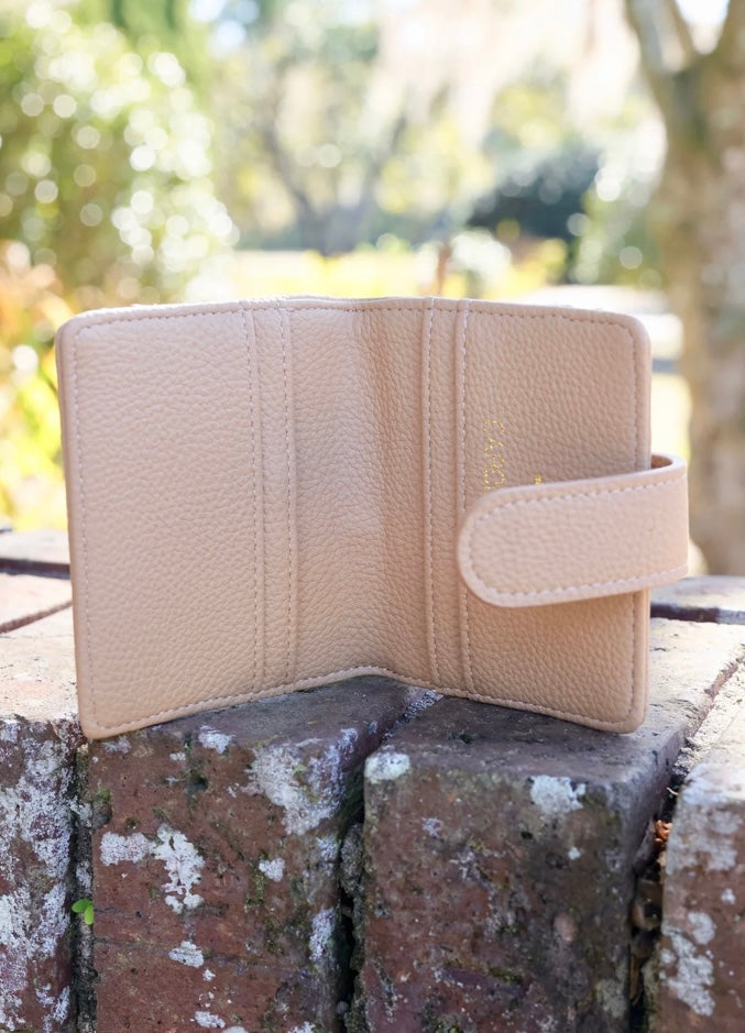 Tate Card Holder Wallet in Tan by Caroline Hill