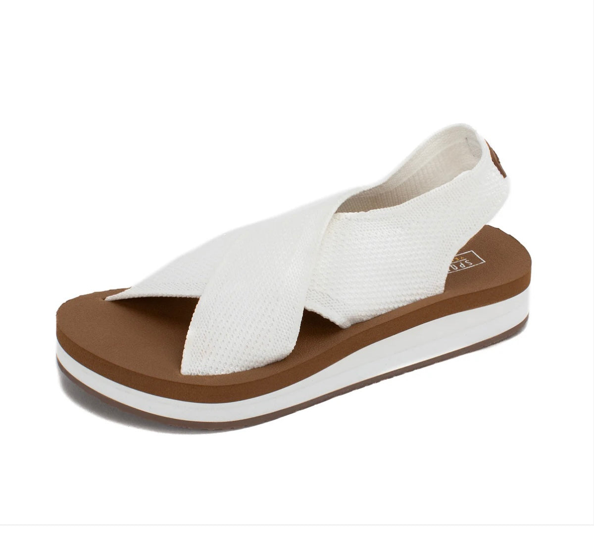 Miranda Knit Sandal (White) by YellowBox