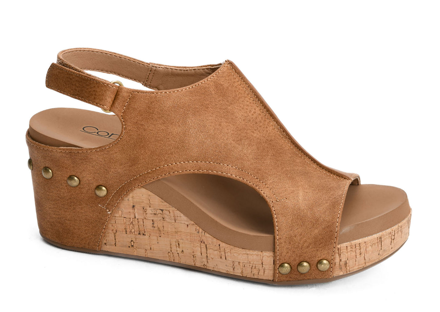 Carley Cognac Washed Metallic by Corkys