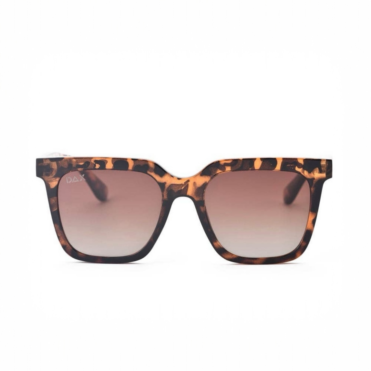 Dani in Brown Cheetah - Women's Square Sunglasses by Dax Eyewear