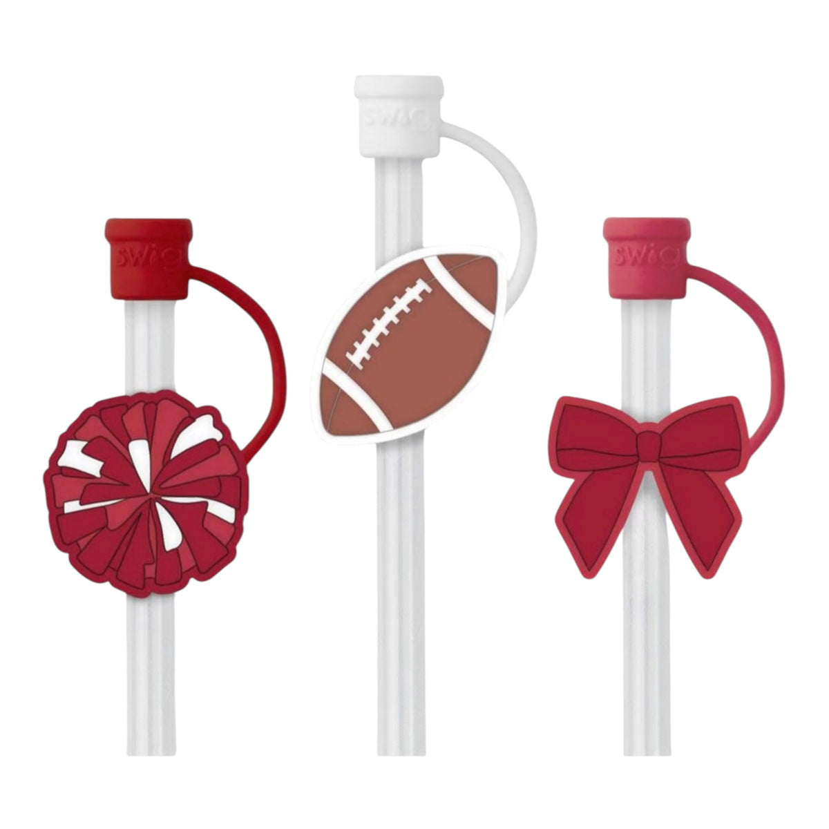 We've Got Spirit Crimson
Straw Topper Set by Swig Life