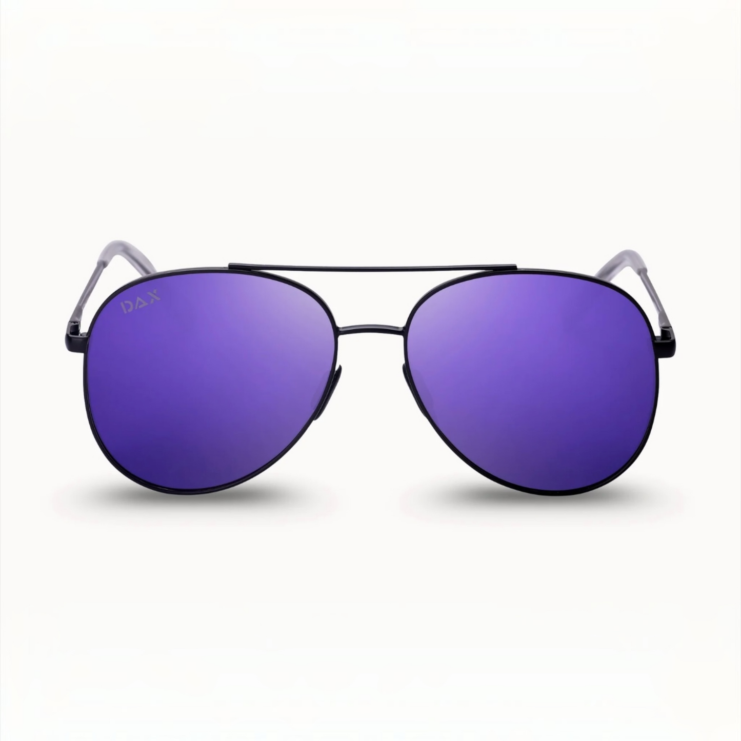 Ace Purple Polarized Hair-Friendly Aviator Sunglasses by Dax Eyewear