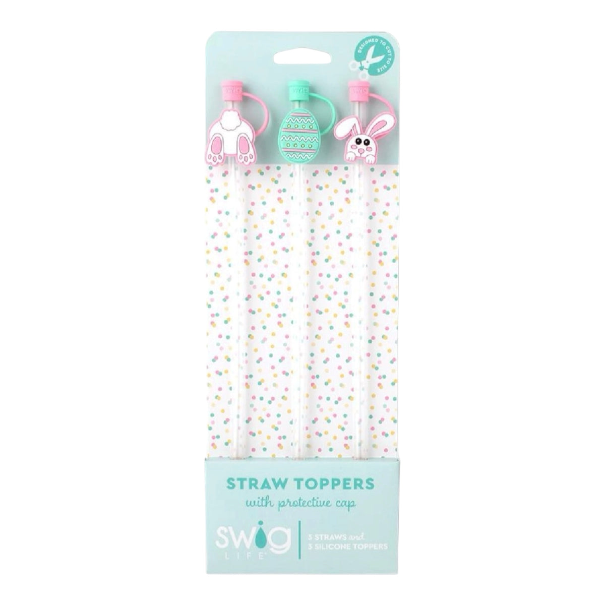 Bunny Trail Straw Topper Set by Swig Life