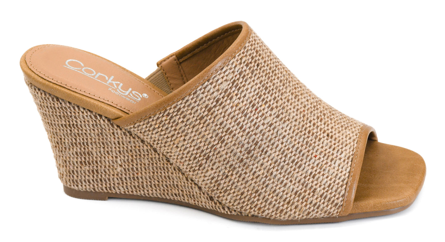 Kiss Me Raffia Sandal by Corkys