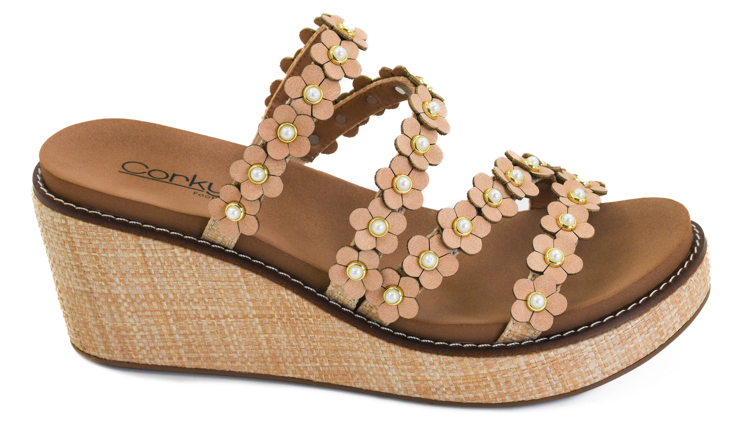 Let’s Be Friends Raffia Wedge by Corkys