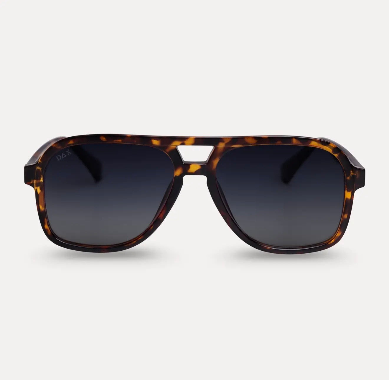Cruz Tortoise Polarized Hair-Friendly Aviator Sunglasses by Dax Eyewear