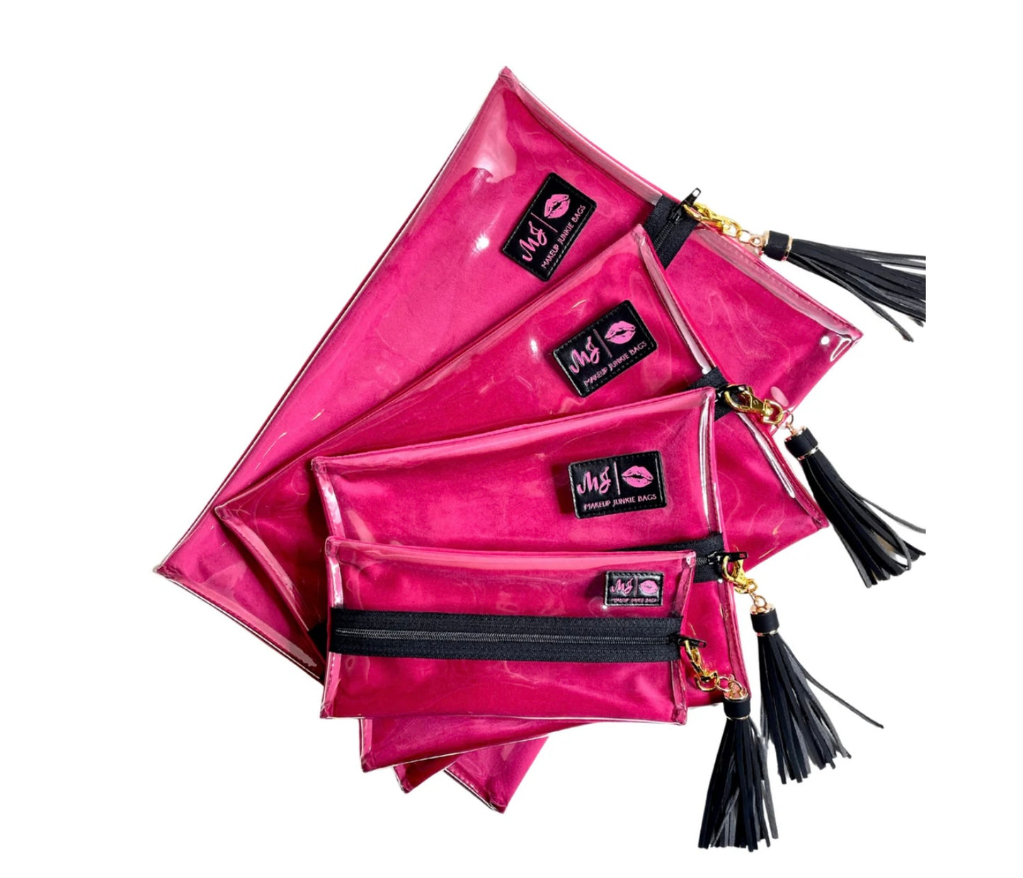 Reese Clear Top Makeup Junkie Bags