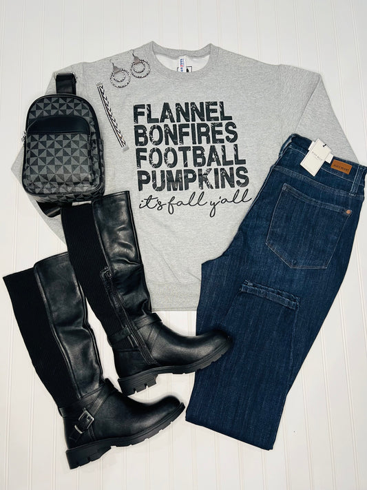 Flannels/Bonfires Sweatshirt