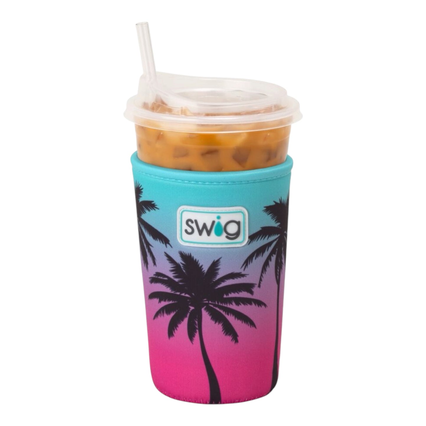 Island Sunset Medium Iced Cup Coolie by Swig Life