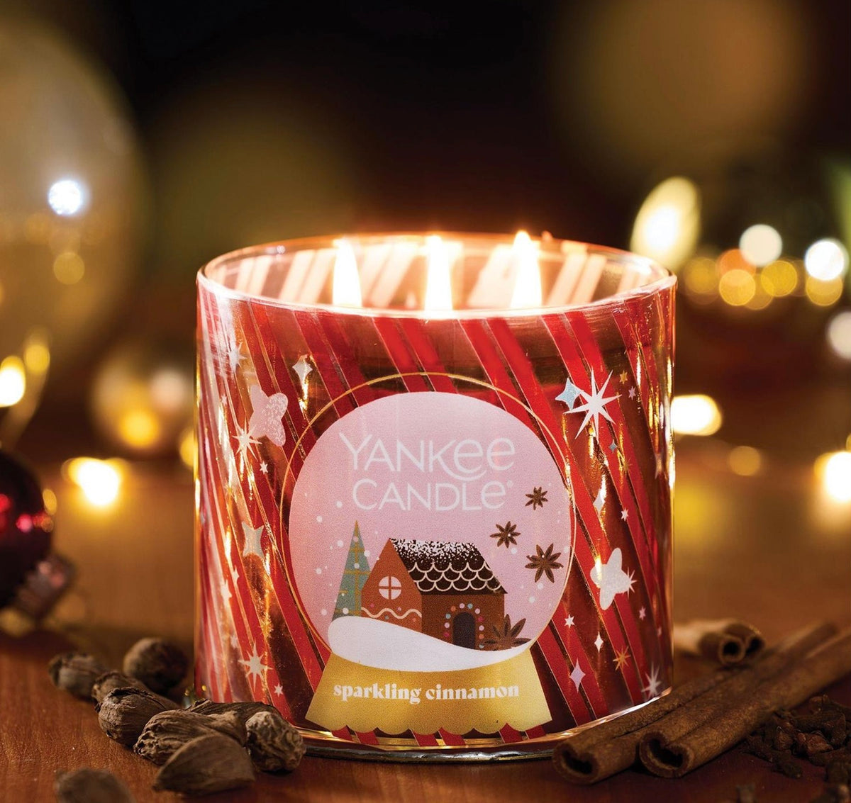 3-Wick Sparkling Cinnamon Candle by Yankee Candle