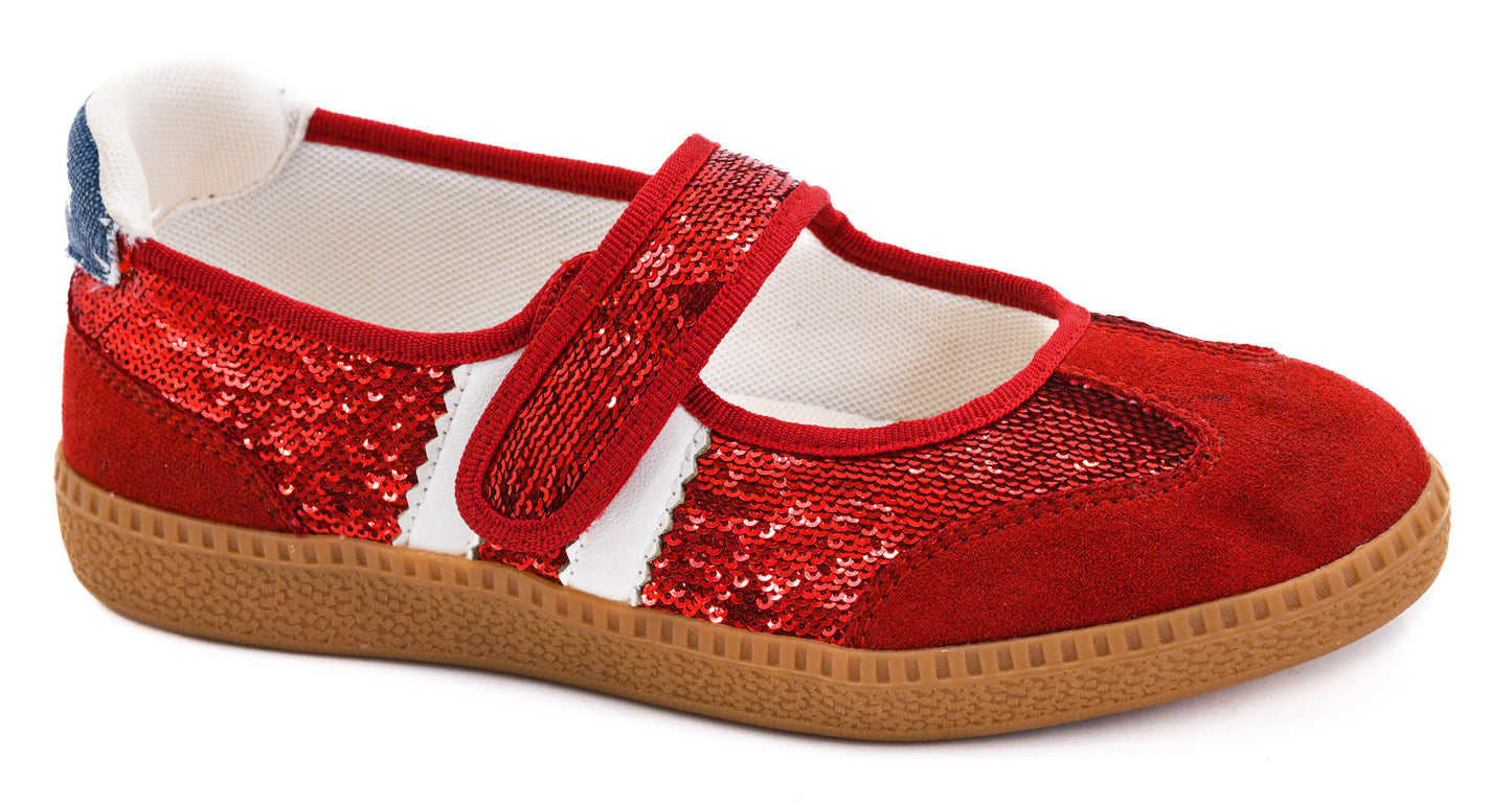Calm Down Americana Mary Jane Sneaker by Corkys