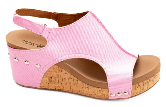 Carley Canvas Wedge by Corkys