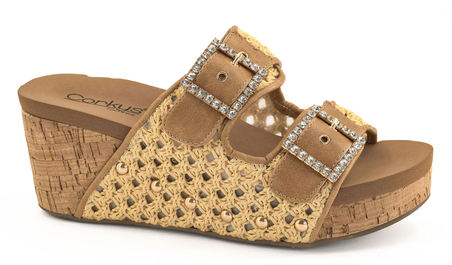 Main Squeeze Natural Wedge by Corkys