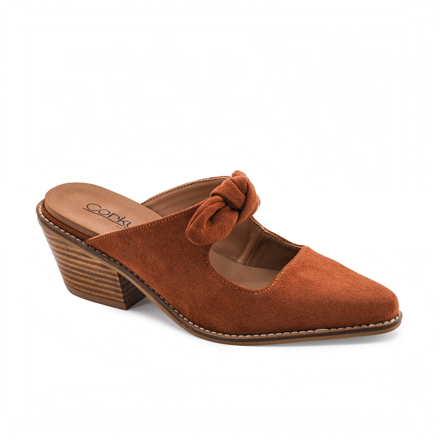 Oh Bow She Didnt (Rust Faux Suede) by Corkys