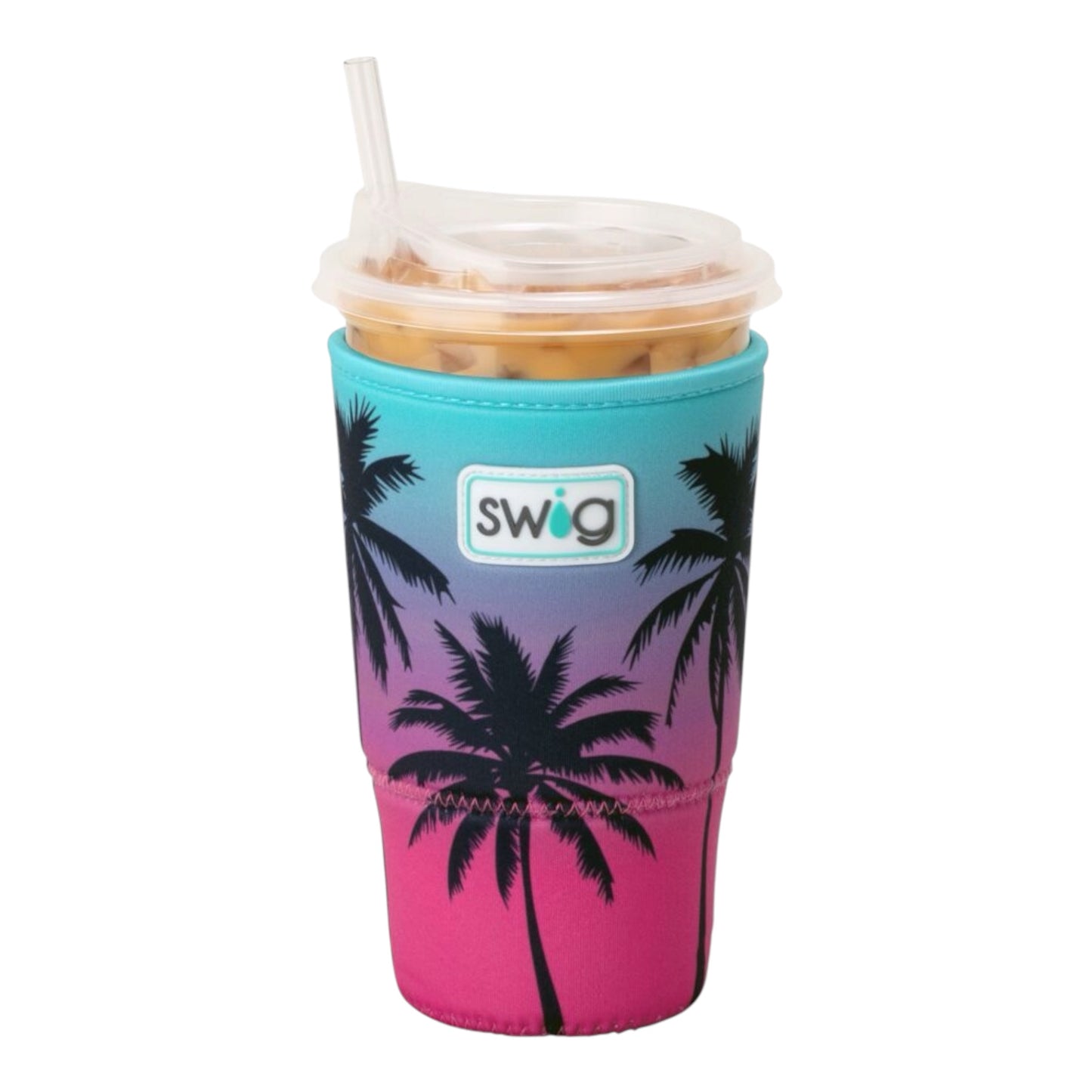 Island Sunset Large Iced Cup Coolie by Swig Life