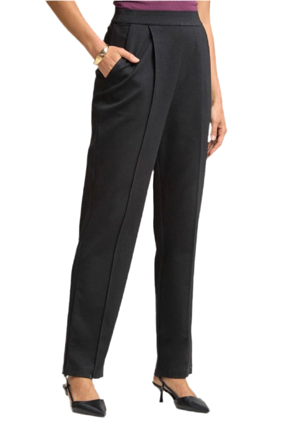 Barrel Leg Pants in Black by Dear Scarlett