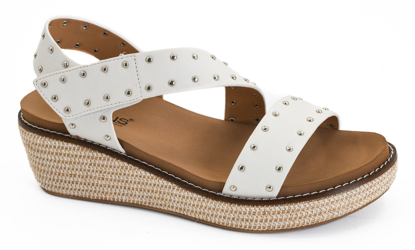 Chit Chat Ivory Wedge by Corkys