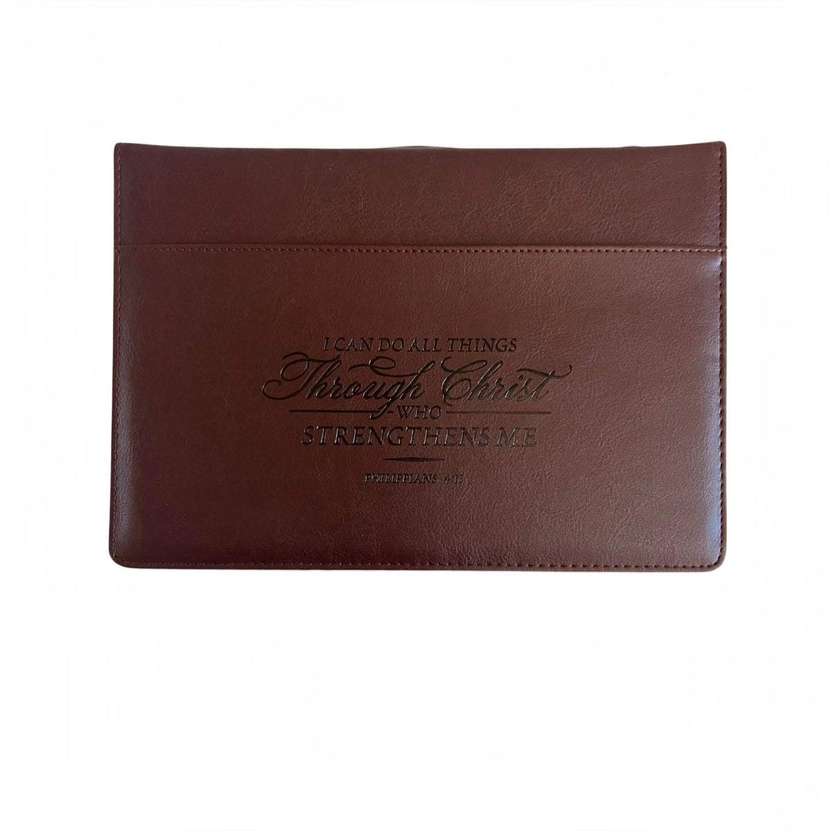 Through Christ Scenic Large Bible Cover