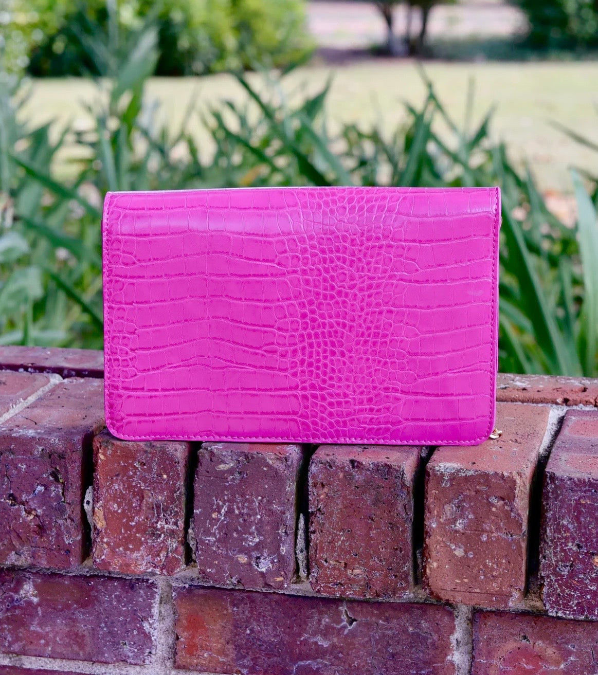 Bryn Clutch/Crossbody Hot Pink EC by Caroline Hill