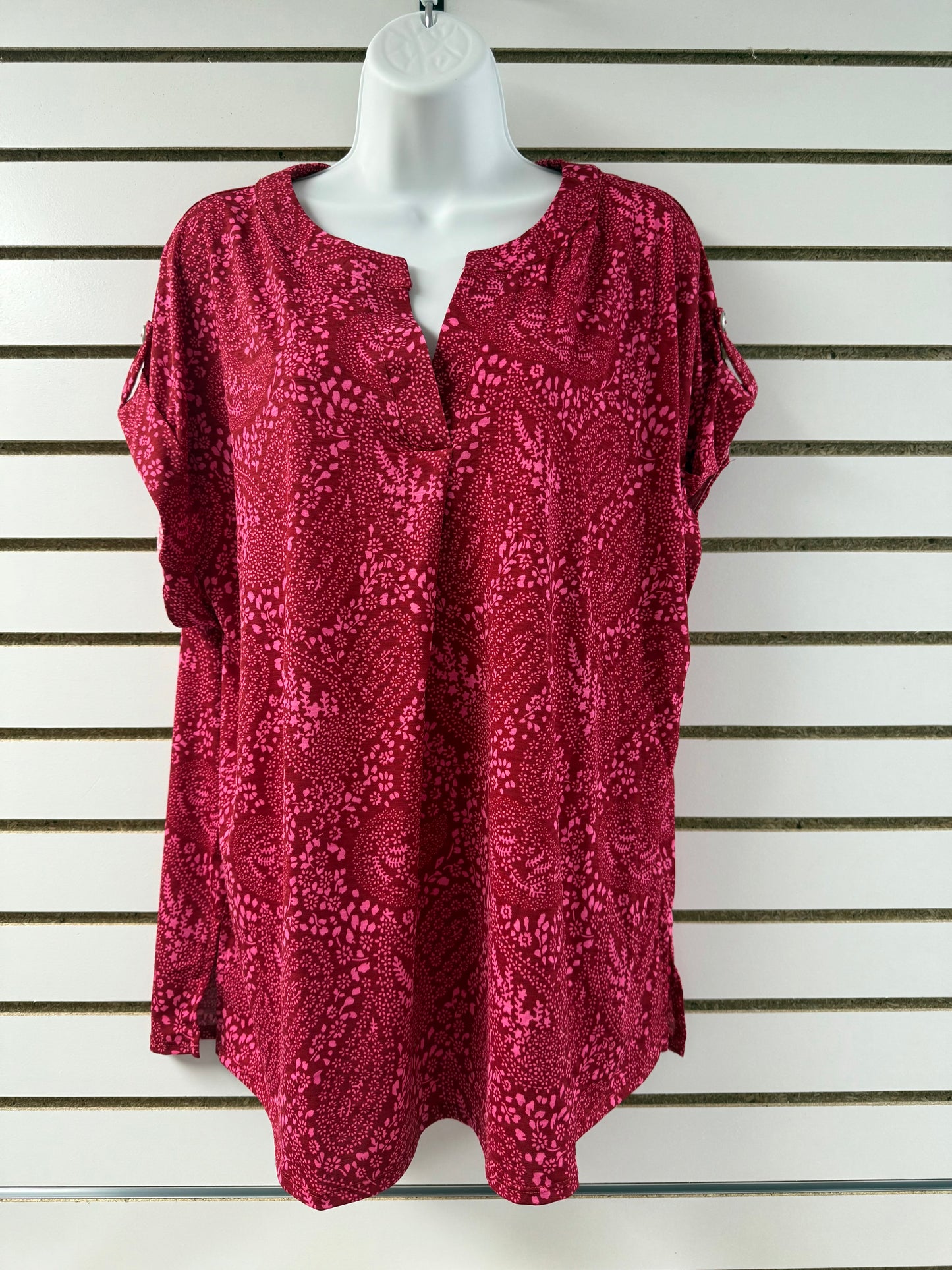 Lizzy Dolman Short Sleeve Wrinkle Free Top by Dear Scarlett