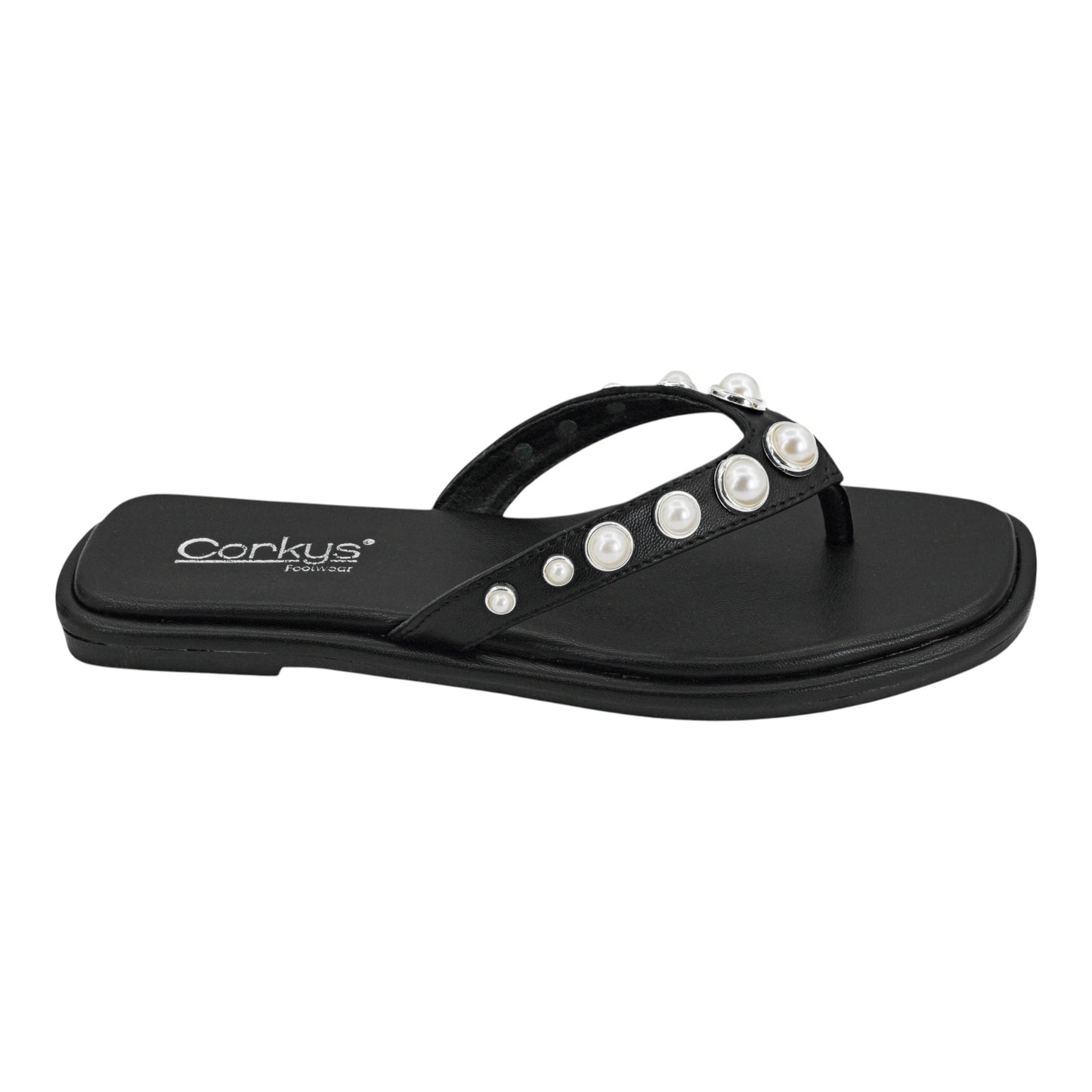 Jump In Black Sandal by Corkys