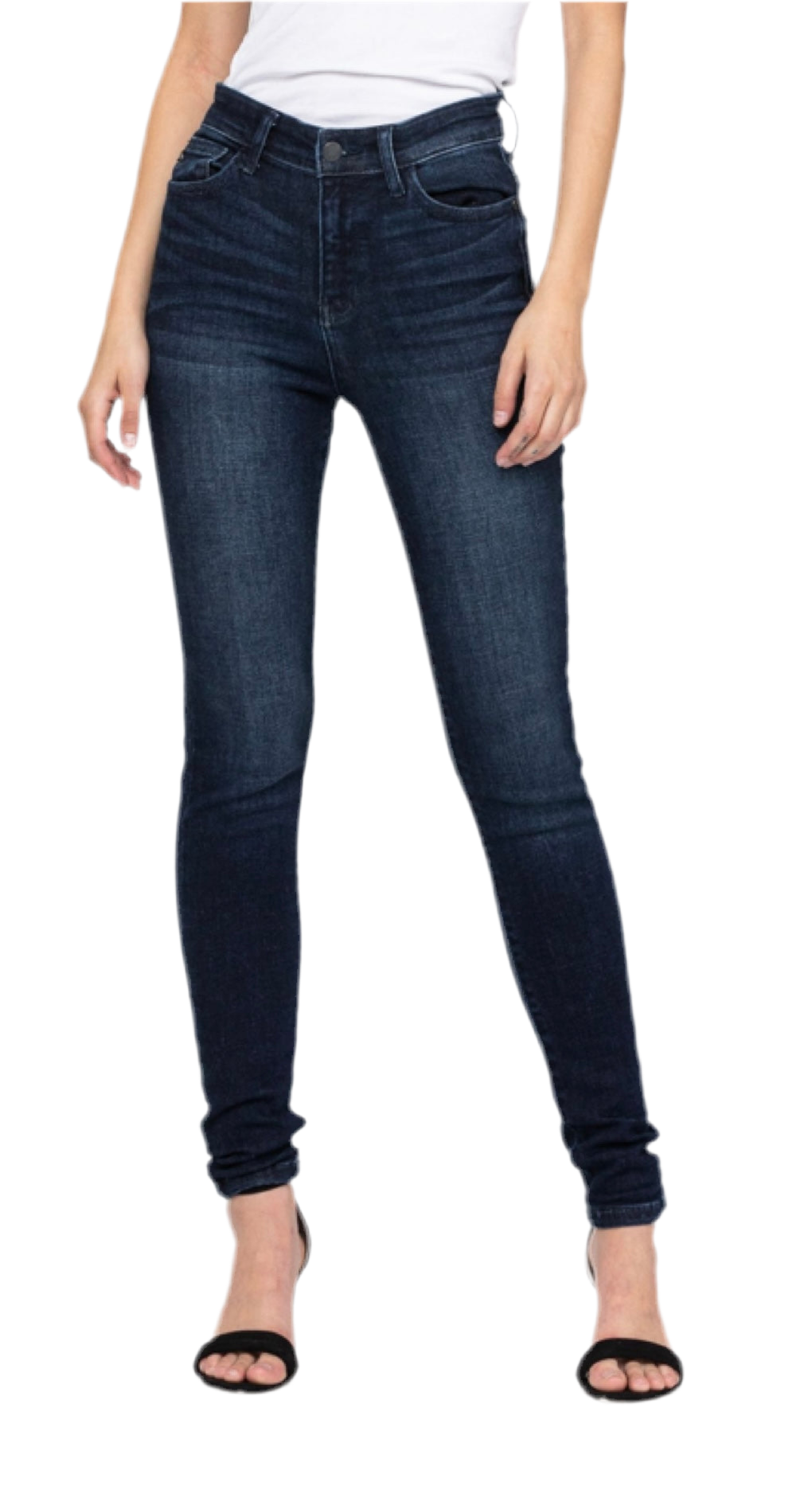 Judy Blue Hi-Rise Super Dark Skinny Jeans