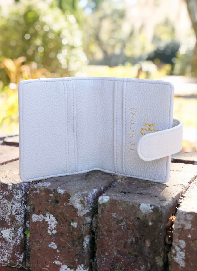 Tate Card Holder Wallet in Cream by Caroline Hill