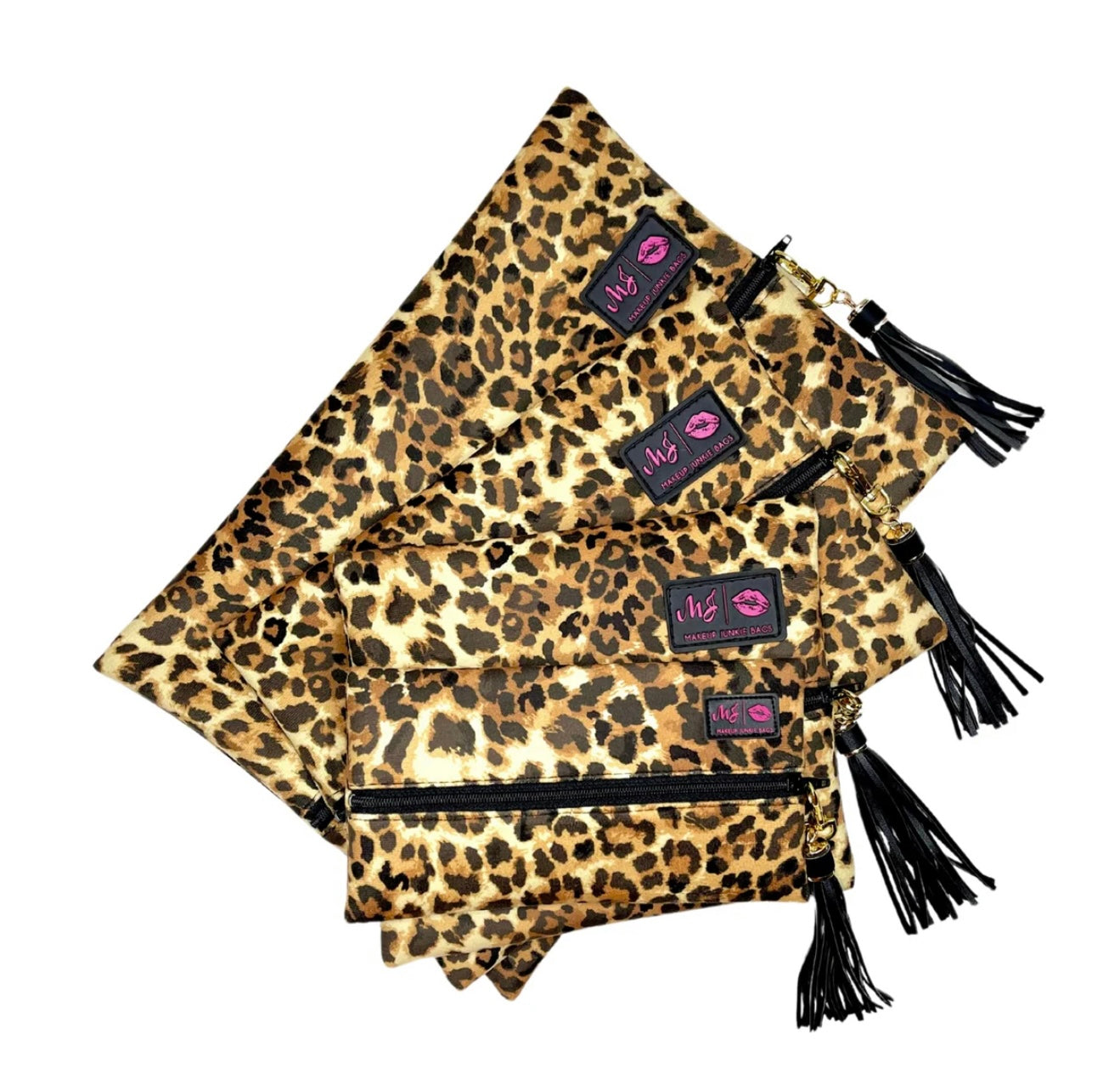 Lady Leopard Makeup Junkie Bags