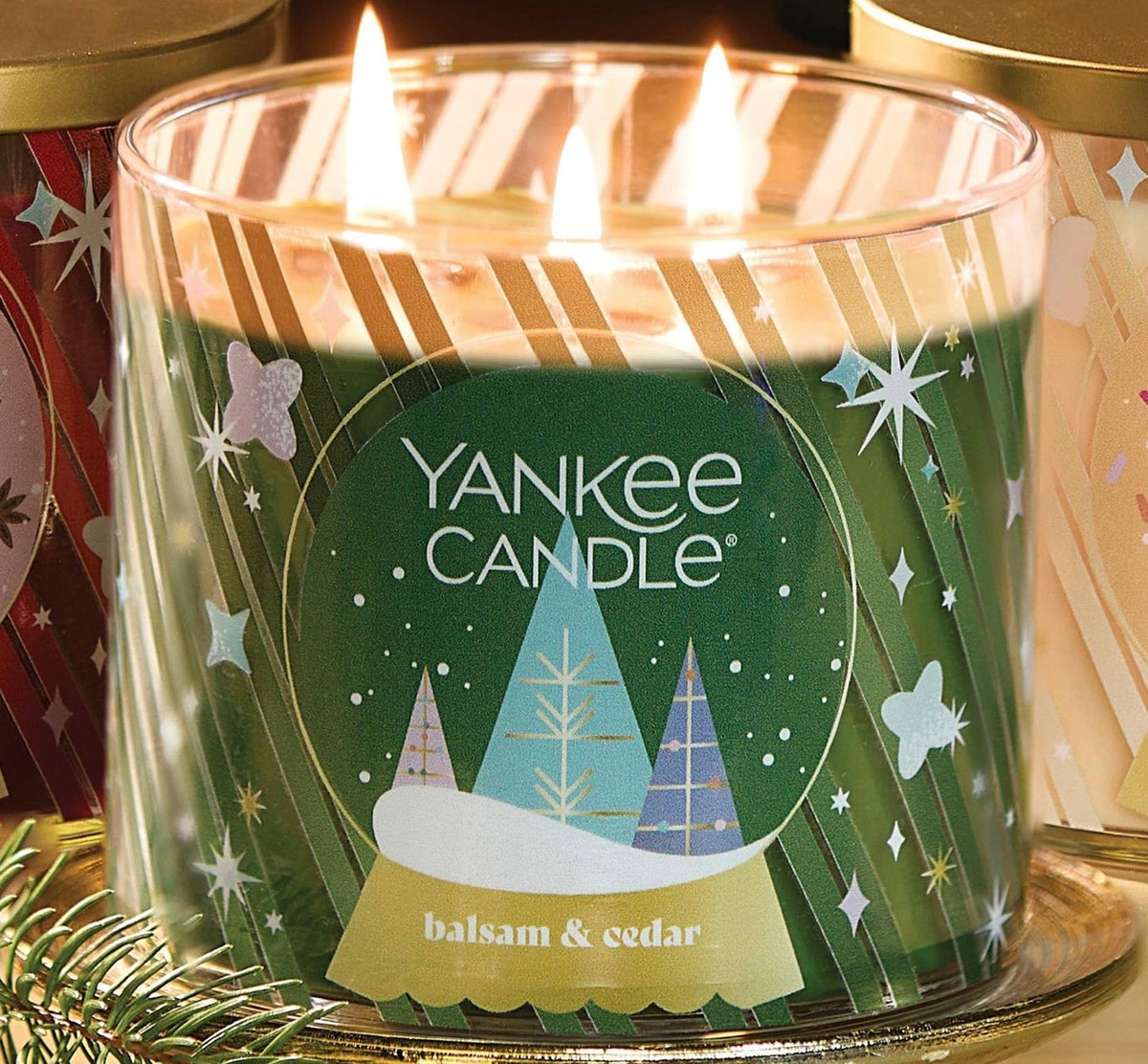 3-Wick Balsam Cedar Candle by Yankee Candle