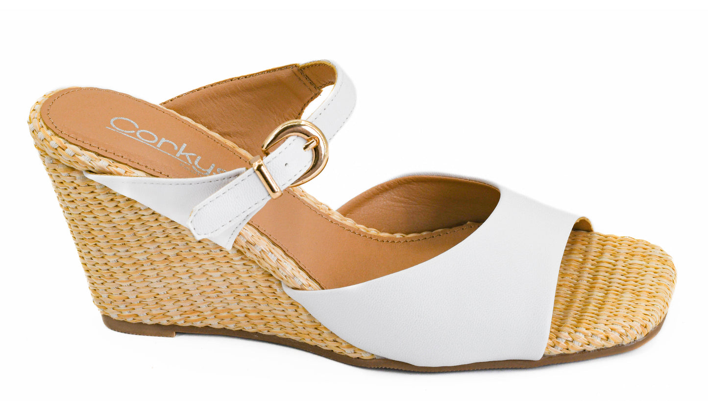 XOXO White Sandal by Corkys
