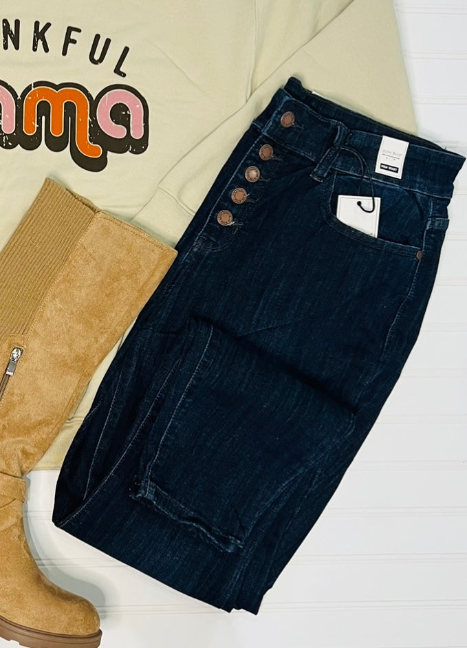 Judy Blue Dark Resin Skinny Jeans