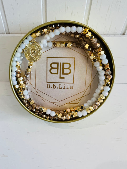 B.b. Lila Wedding Day Beaded Bracelet
