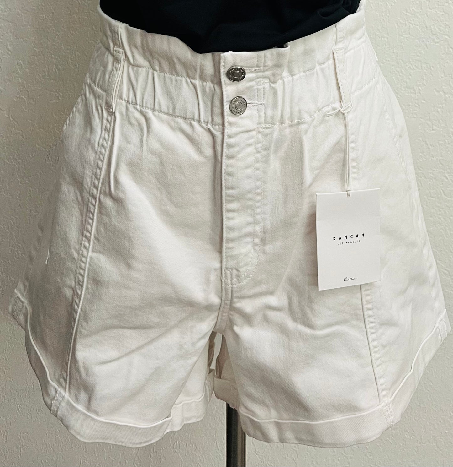 Kan Can White Shorts