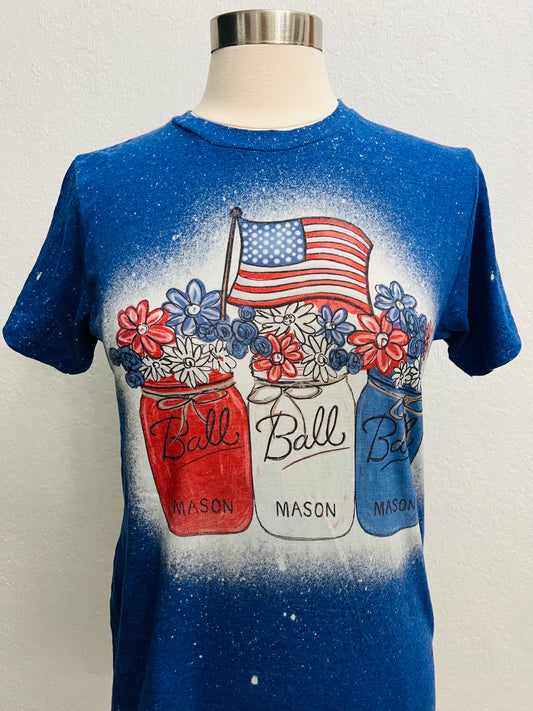 American Mason Jars Bleached T-Shirt