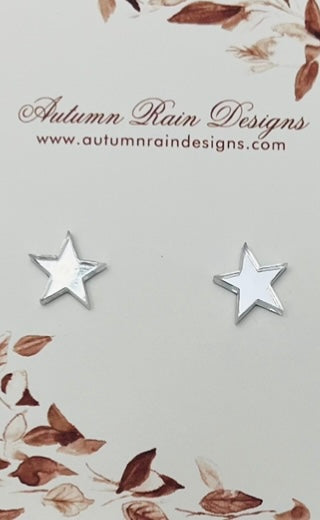 Mirrored Star Stud Earrings