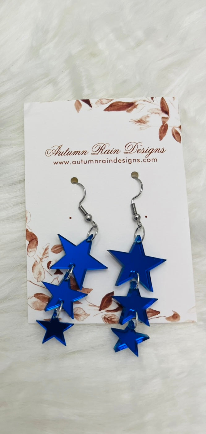 Mirrored Star Earrings
