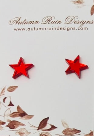 Mirrored Star Stud Earrings