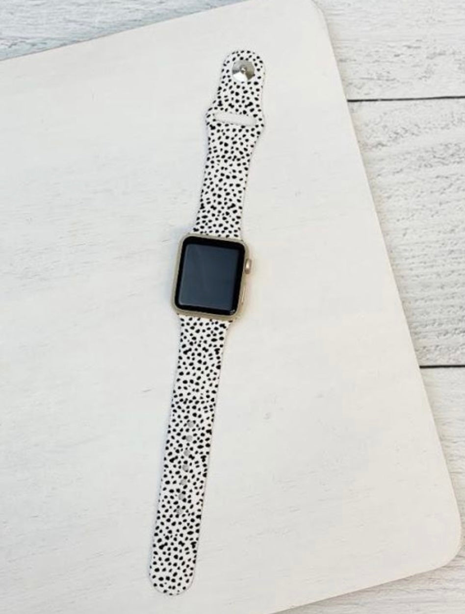Spotted Printed Silicon Watch Band