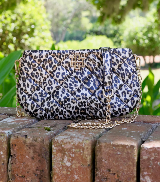 The Livi Crossbody Handbag in Spotted Leopard by Caroline Hill