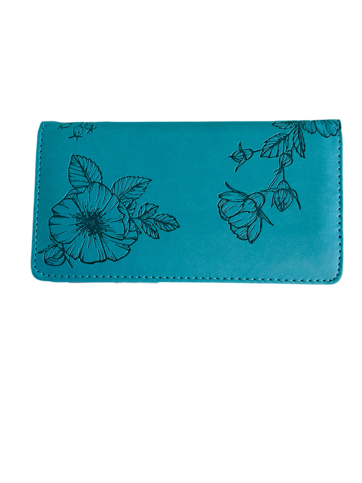 Strength & Dignity Teal Checkbook Cover