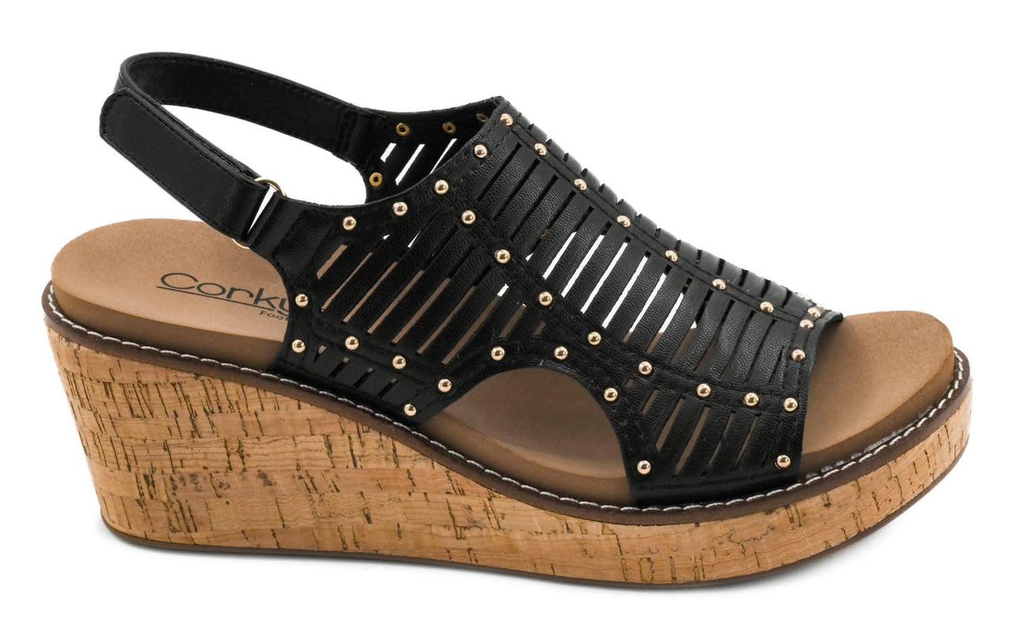Black Can We Go Wedge by Corkys