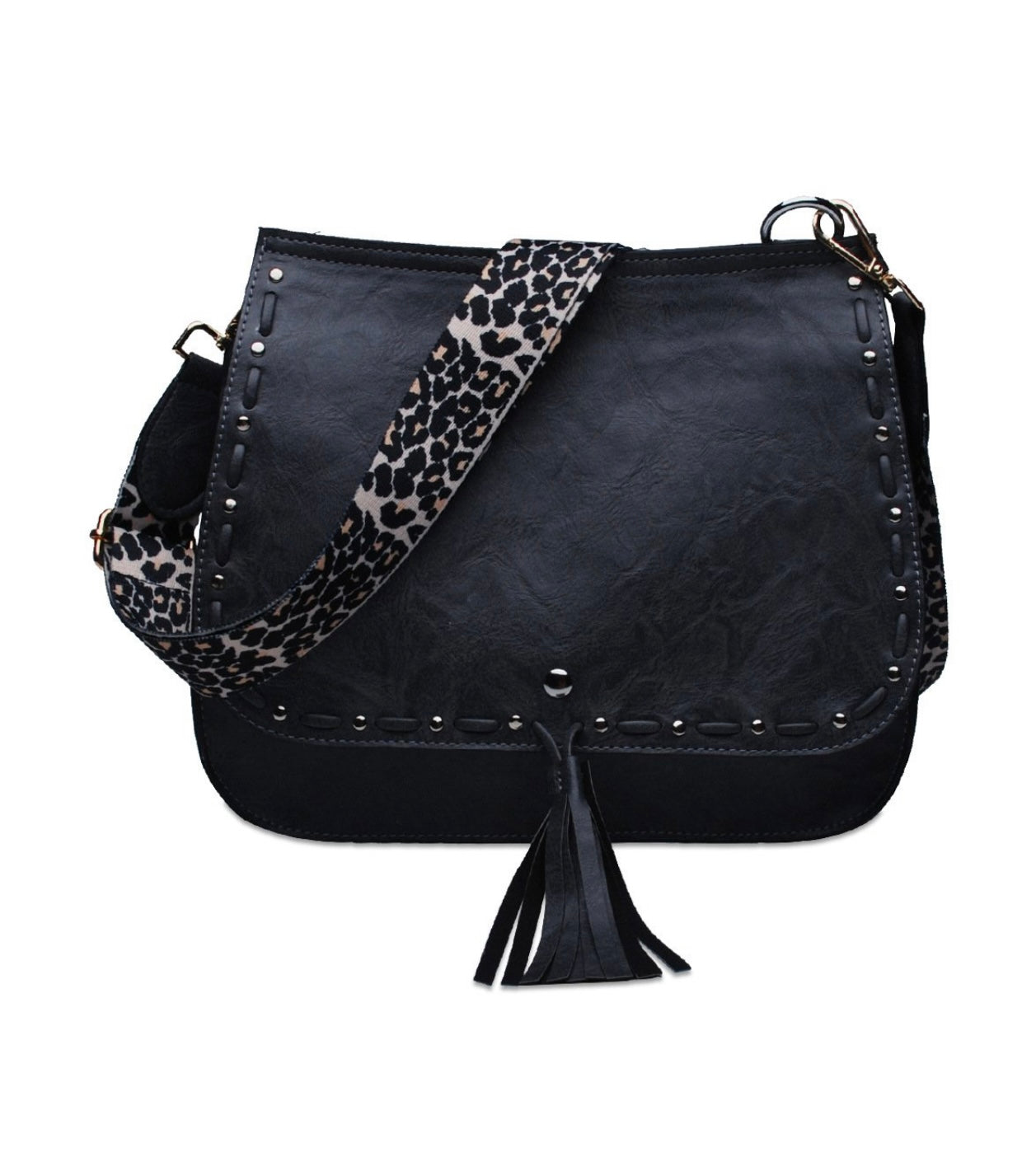 Leopard Strap Crossbody Handbags