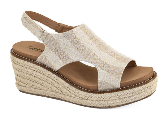 K Bye Sand Stripe Wedge by Corkys