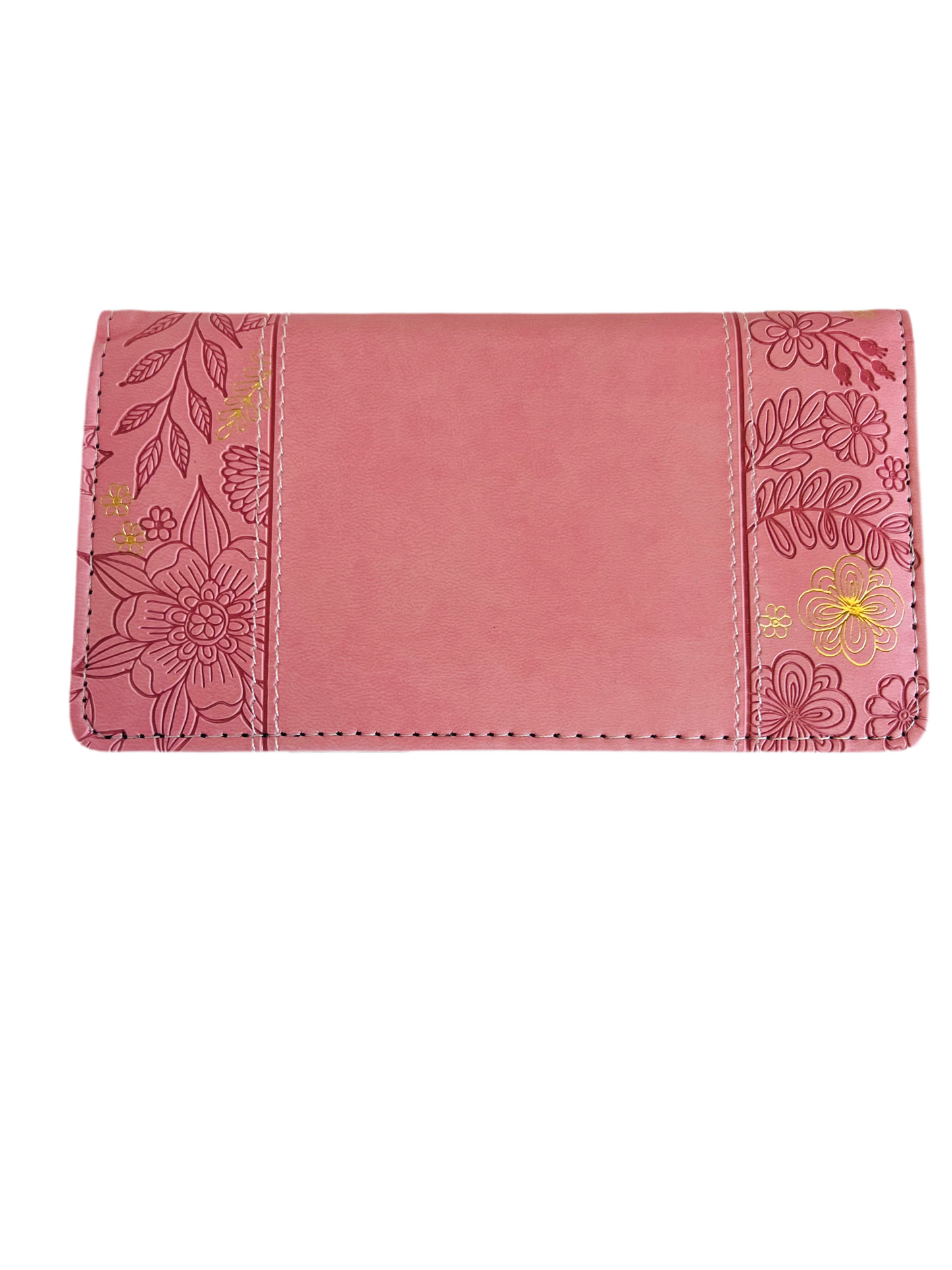 Through Christ Pink Checkbook Cover